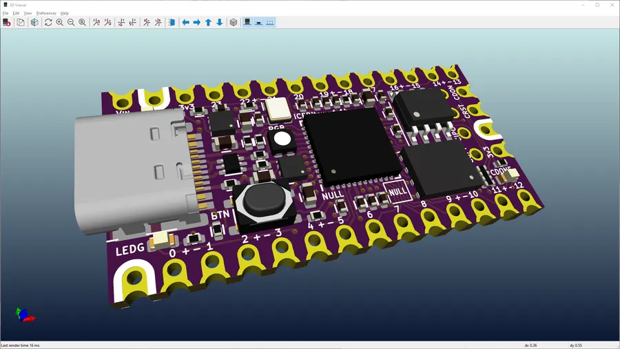 Screenshot of a free PCB design software interface.