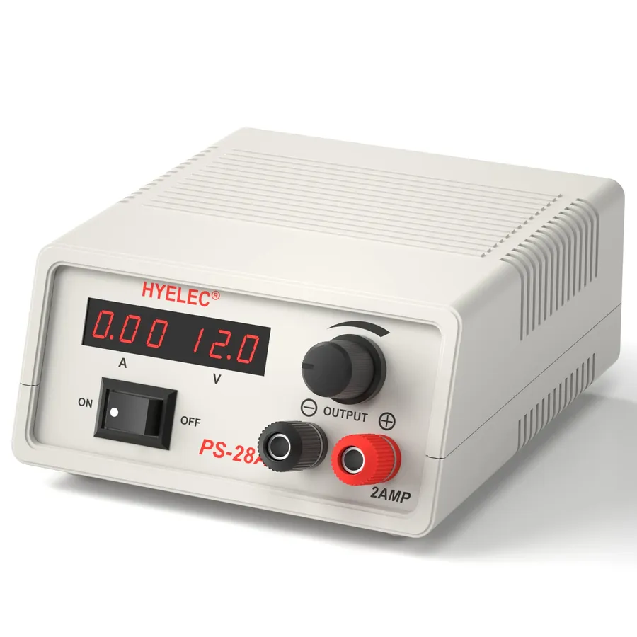 A standard DC power supply unit.