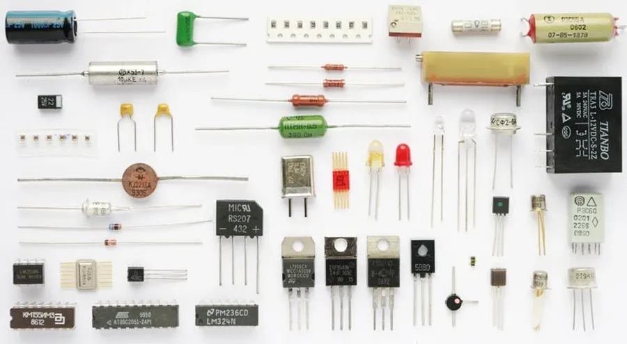 A screenshot of a website selling electronic components with various parts displayed.