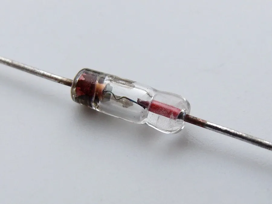 A close-up of various diodes in different packages.