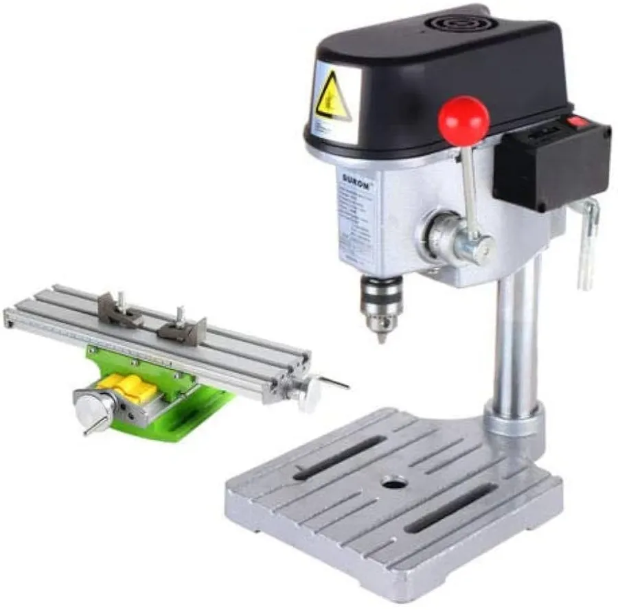 A PCB drilling machine working on a panel.