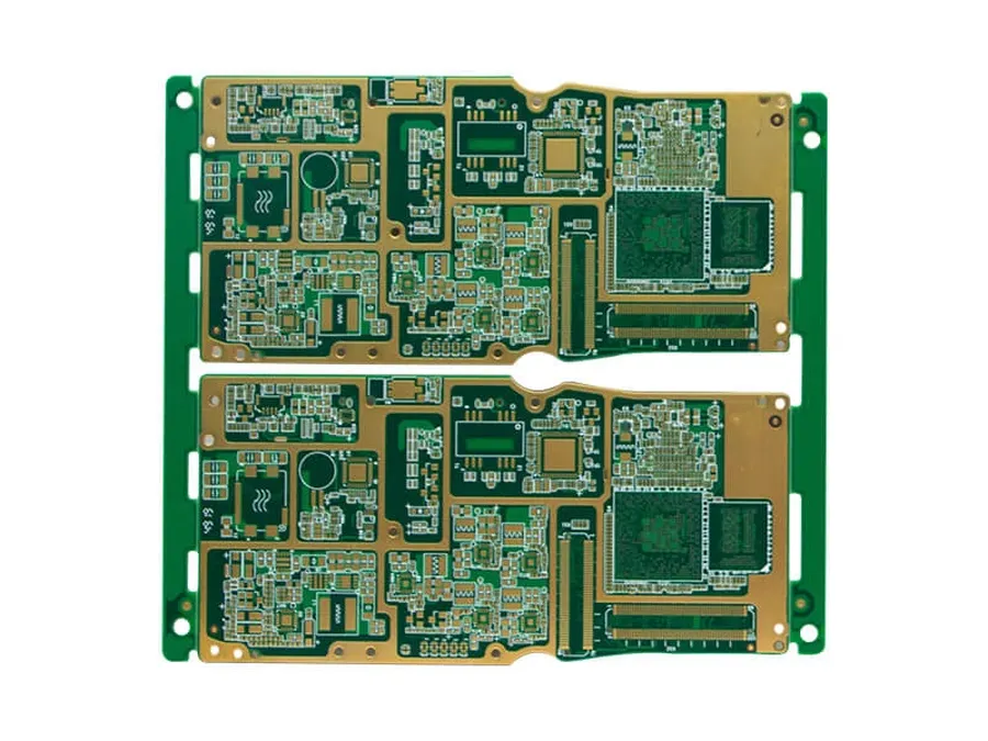 A mobile PCB with its layout and components visible.