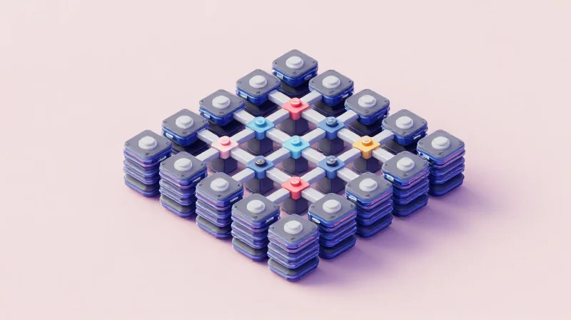 Isometric 3D view of a modular robotic platform with stackable hardware components