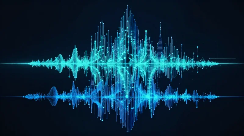 Abstract representation of different frequency waves representing RFID spectrum ranges