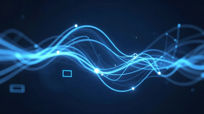 Abstract representation of electrical energy storage and signal flow