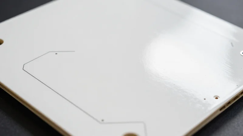 High-reflection surface of a ceramic PCB with LED chip components
