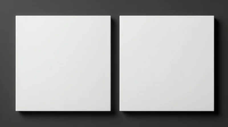 Visual representation of two different material plates side by side symbolizing cost and efficiency