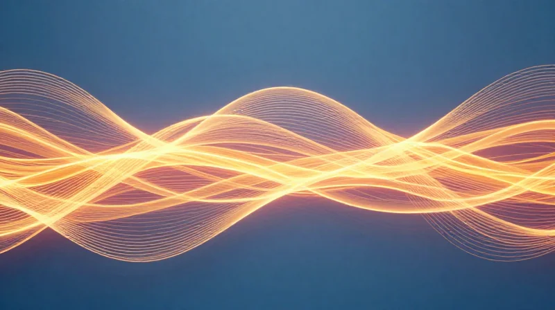 A conceptual thermal visualization of the lamination process with uniform heat distribution.
