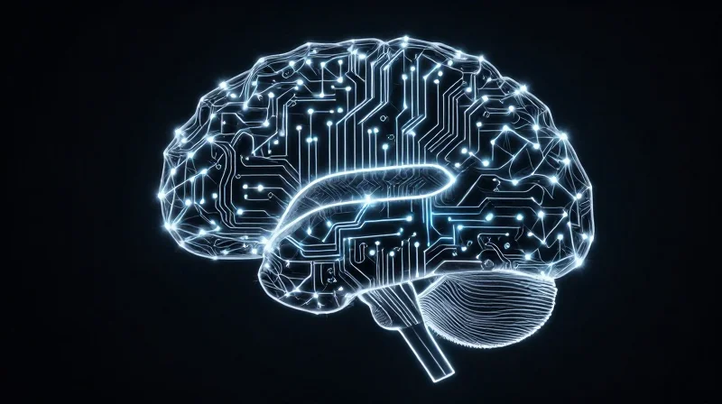 Conceptual artwork of artificial intelligence optimizing complex circuit layouts.
