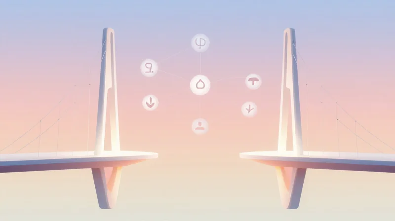 Abstract conceptual image depicting the decision between two technology paths