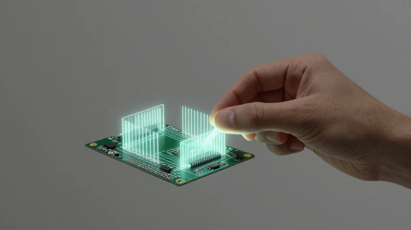 Concept art of a prototype board being optimized in a digital workspace