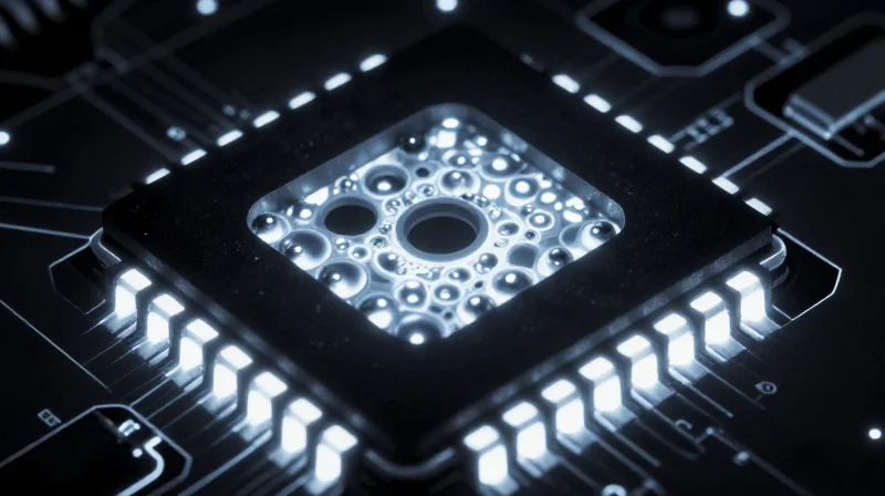 X-ray visualization of internal solder connections in a BGA component