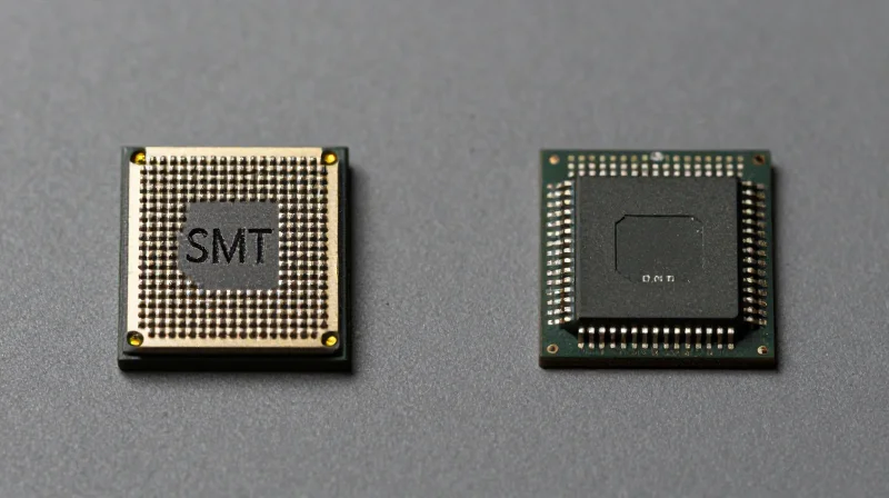 Transitioning from Traditional SMT to Micro-BGA Side by side visual comparison of old lead-frame SMT and new micro-BGA architecture