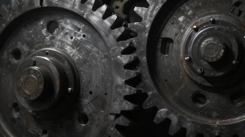 An abstract visualization of a project delay spiraling into complexity and cost.