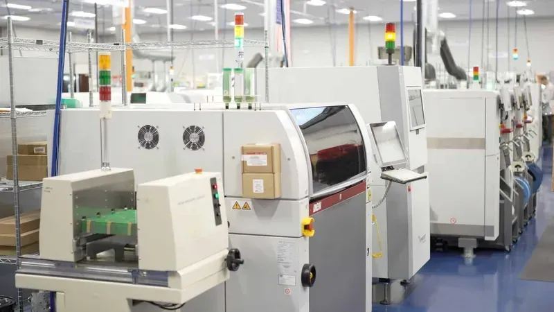 An advanced manufacturing line producing medical PCBs
