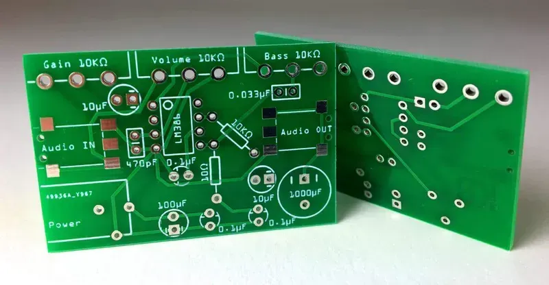 An engineer designing a custom PCB board