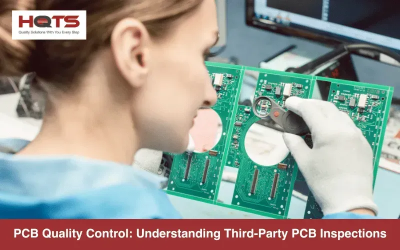 Technicians performing quality control on a PCB