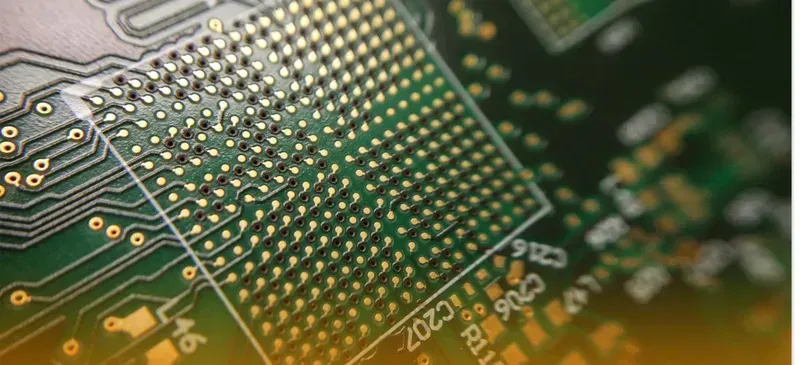 A close-up view of different PCB substrate materials
