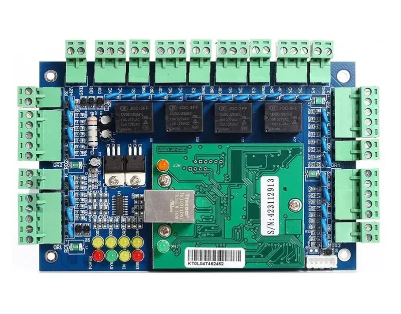 Microcontroller on an access control board