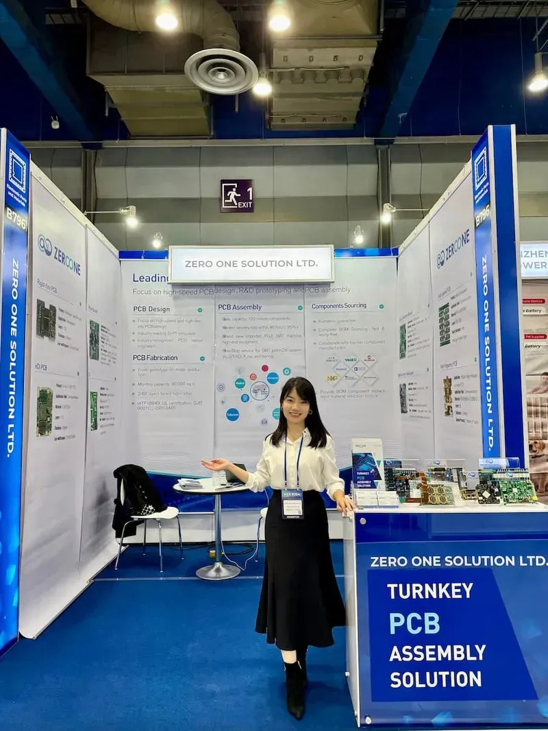 Factory production line showing Zero One Solution's PCB manufacturing process