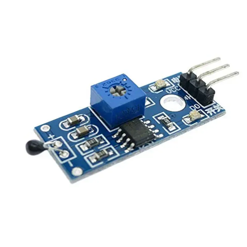A temperature sensor module on a circuit board