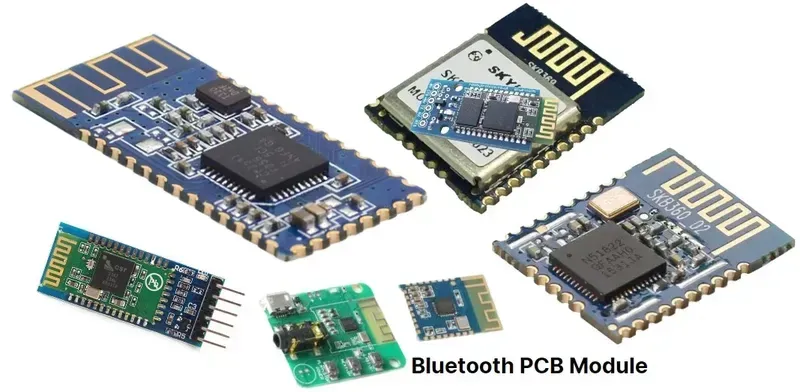A Bluetooth module integrated on a fitness equipment PCB