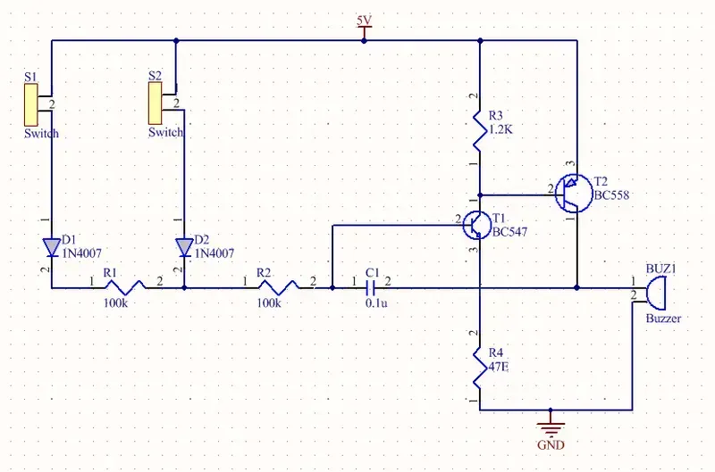 A PCB schematic design on a computer screen